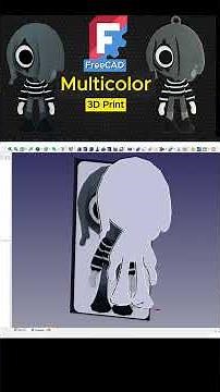 FreeCAD - Create A File Ready for MultiColor 3D Printing From Image