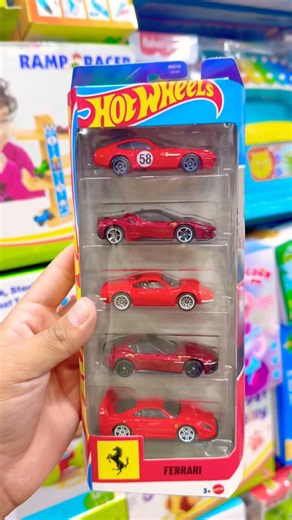 5 Hot Wheels Ferraris in One Pack?! This Is INSANE! 🔥🐎 #hotwheels #ferrari #hotwheelscollector
