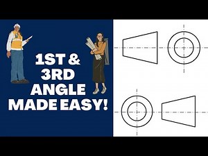 1st & 3rd Angle Orthographic Projection Explained!!! (For EGD Students)
