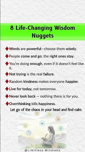 8 Life-Changing Wisdom Nuggets You MUST Know