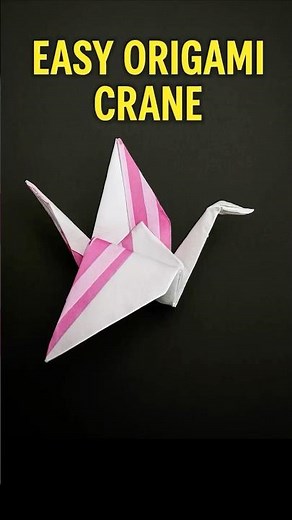 👉 Easy 2 Color Origami Crane ❣️ DIY Sadako Bird!
