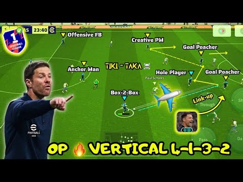 Vertical 4-1-3-2 ✈️🔥 Quick Counter Best Formation eFootball 2026🔥| Quick Counter Xabi Alonso Tactics