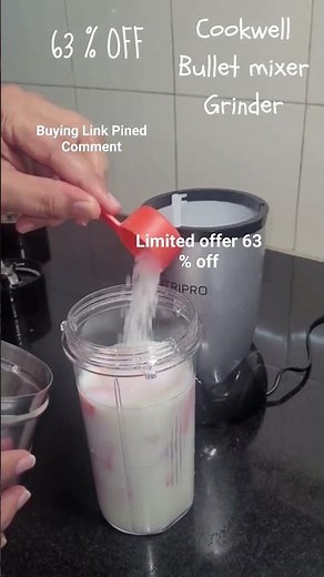 Cookwell Bullet Mixer Grinder (5 Jars, 3 Blades, Silver) - Copper, 600 Watts - 2 Year Warranty