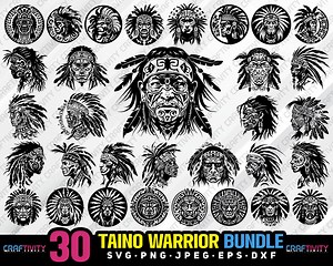 Taino Warrior Clipart Bundle, Tribal Design (digital Download) - Etsy