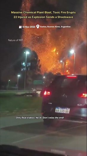 Argentina Chemical Plant Explosion | Massive Blast, Toxic Fire, 22 Injured | Ezeiza Disaster 2025