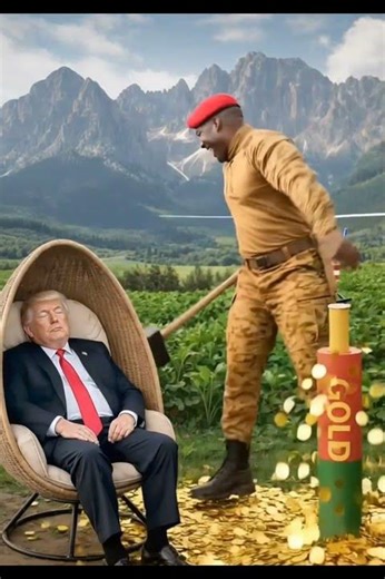 Trump sleeping 😂 and Ibrahim Traore Mining Gold! 💰 Future Politics Funny in Africa