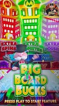 Monopoly Board Bonus: How much did I Win? 💰 #slot #jackpot #vegas