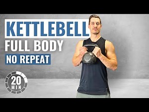 20 Min FULL BODY KETTLEBELL WORKOUT for Strength and Power | No Repeat