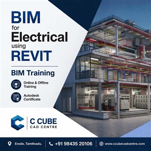 “No.1 BIM Electrical Training in Erode 🔥 | Learn Revit MEP | Job Ready Course 100% Placement Support