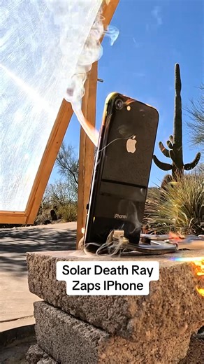 Solar Death Ray vs IPhone | JoemyHeck