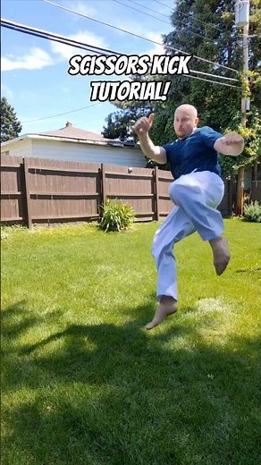 Scissors Kick Tutorial! CREDIT: IG @rafaeltheturn #taekwondo #karate #martialarts #mma #shorts
