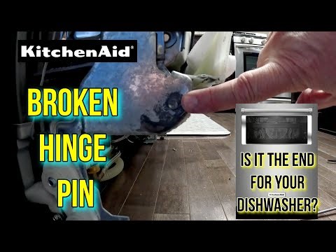 Homemade Dishwasher Hinge Pin Repair: DIY FIX for KitchenAid/Frigidaire Door CLUNK - $5 Repair