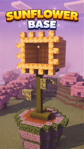 Sunflower Base in Minecraft! 🌻