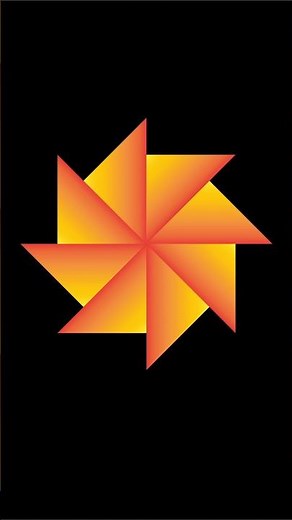 Modern Gradient Star Design| Adobe Illustrator 2026 Tutorial #graphicdesign #adobeillustrator #logo