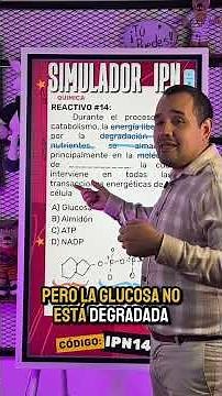¿Qué es el ATP? Así lo preguntan Química en el examen IPN