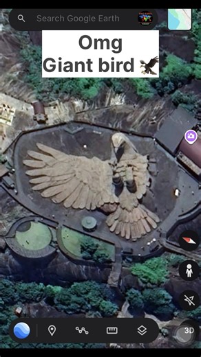 I found giant bird on google earth location