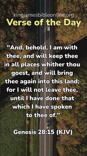 Genesis 28:15 - Most Inspiring Bible Verse Revealed!