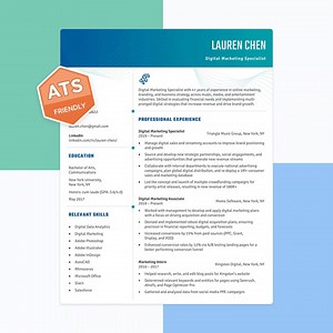 Aesthetic Resume Template, ATS Friendly Resume, Basic Resume, Professional, Resume, CV, Resume Genius, Resume Samples - Etsy