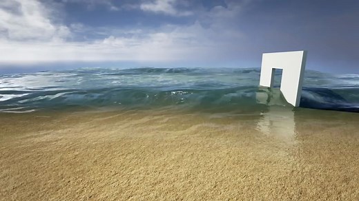 【虚幻引擎】UE4漂亮海面材质  #适合做参考