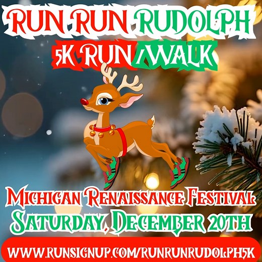 95 shares |  RUN RUN RUDOLPH 5K RUN/WALK 歷‍♂️  Saturday, December...