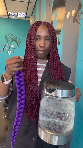 DIY braid weave 💜 | Ola African hair braiding