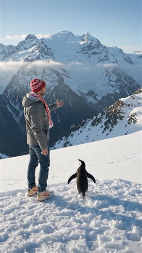 Ki ghar kab avge #viralvideo #penguin #penguinvideo #music #mountains