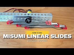 How to Rig Misumi Linear Slides (String Drive)