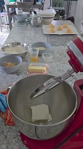 Just some copycat Subway Raspberry Cheesecake cookies to brighten this dreary day. They are so soft. And available today at Rust Decor! #MadeWithKitchenAid #womanownedbusiness #supportsmallbusinessowners #gourmetcookies #shoplocal #cakescookiesandmore #HomemadeGoodness | In The Mix