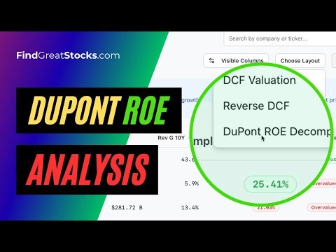 What Really Drives a Company’s ROE? | DuPont Analysis Explained