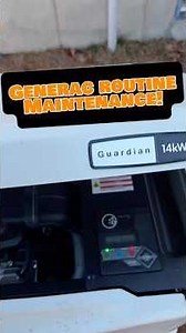 ￼Routine Maintenance on a 14kw Generac Generator. #generator #standbygenerator #electrical