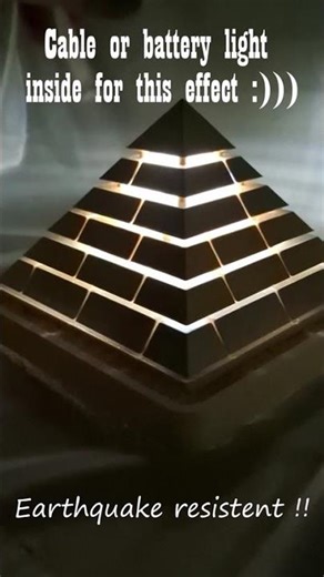 Egyptian ancient levitating pyramid print presentation