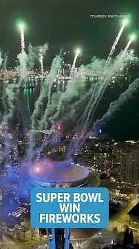 Space Needle celebrates Seahawks' Super Bowl win