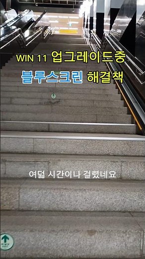 win 11 upgrade 할때 블루스크린 거짓말같은 해결 방법 / How to solve blue screen while upgrading/installing windows 11