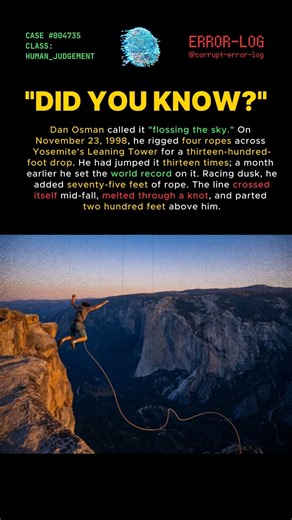 CASE 4735 - Dan Osman (1998) Rope that cut itself at the knot #shorts #climbing #yosemite