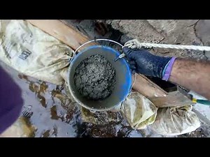 How to fill up large holes in your concrete seawall or retaining wall.