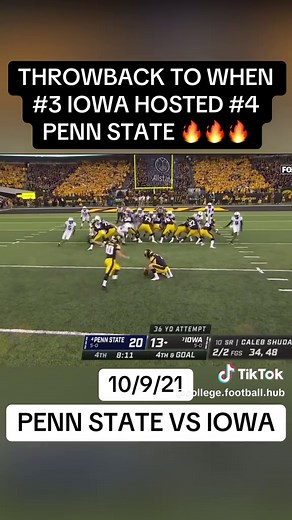 Classic 🔥 #collegefootball #football #nfl #ncaa #cfb #cfp #rosebowl #sugarbowl #cottonbowl #rivalry #bigten #big10 #big12 #acc #sec #nationalchampionship #bcs #fbs #nil #iowa #hawkeyes #iowahawkeyes #pennstate #nittanylions #pennstatenittanylions