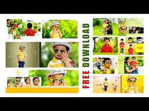 happy birthday album creations psd free download