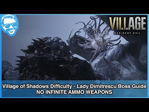 Lady Dimitrescu Boss Guide - Village of Shadows - NO INFINITE AMMO WEAPONS - RE Village [4k HDR]