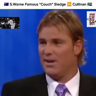 The greatest SLEDGE in the cricket history Warne x CULLINAN Shane WARNE didn't need the Ball didn't need the Pitch He only needed  one Line "You Don't Get Out on Couch"Listen to this Epic Conversation!!!