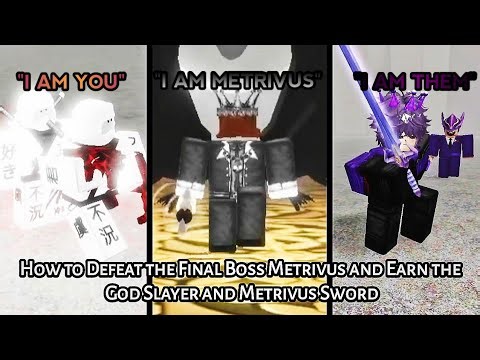 World 5: How to Beat the Final Boss Metrivus Unlock God Slayer & Sword - In Area 51 [ALPHA] Roblox