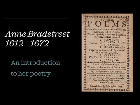 Anne Bradstreet: An Introduction to her Poetry