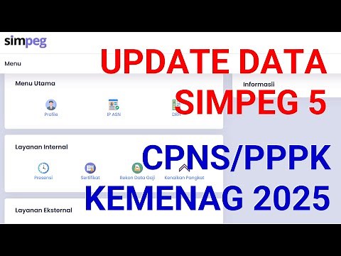 Cara Melakukan Update/Ubah Data di Simpeg5 bagi CPNS/PPPK Tahun 2025