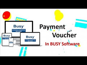 Payment Voucher in BUSY software I Nepali Language