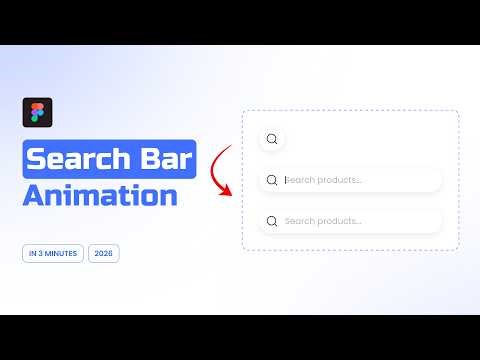 Search Bar Animation in Figma - Figma Tutorial 2026