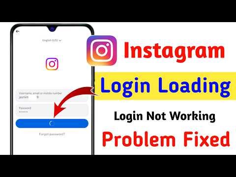 Instagram Login Loading Problem | Fix Instagram Login Not Working | Instagram Login Stuck On Loading