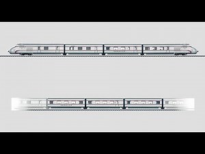Marklin DB Class VT 10.5 "Senator" Diesel Powered Rail Car daytime articulated train