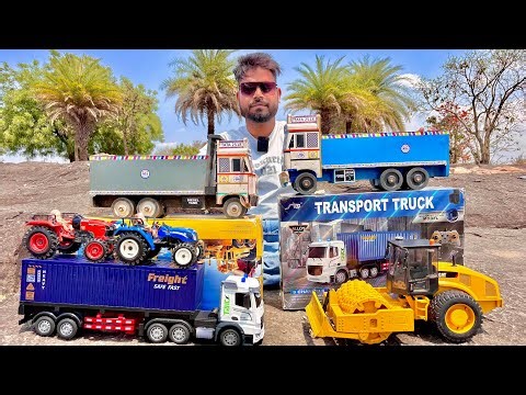 Die Cast Remote Control Vehicles Unboxing | Tata Dump Truck, Tractor Kubota, New Holland, Sonalika |