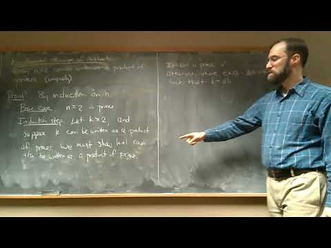 Proof by strong induction example: Fundamental Theorem of Arithmetic
