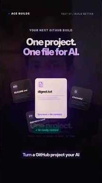 Turn GitHub Code Into One AI-Readable File | Gitingest