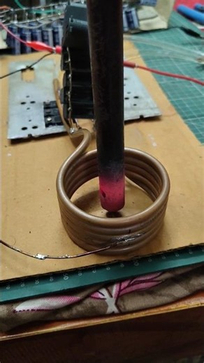 DIY Powerful Induction Heater 🤯 | Red Hot Metal in Seconds!#Shorts #DIY #InductionHeater